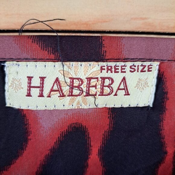 Habeba Women's Kaftan Swimsuit Cover Up One Size Animal Print Geometric Tribal - Picture 2 of 8